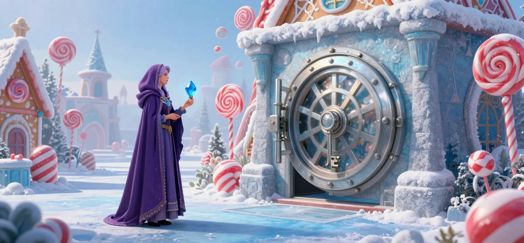 A golden key beside a secure vault door for Yummy Wins Casino login