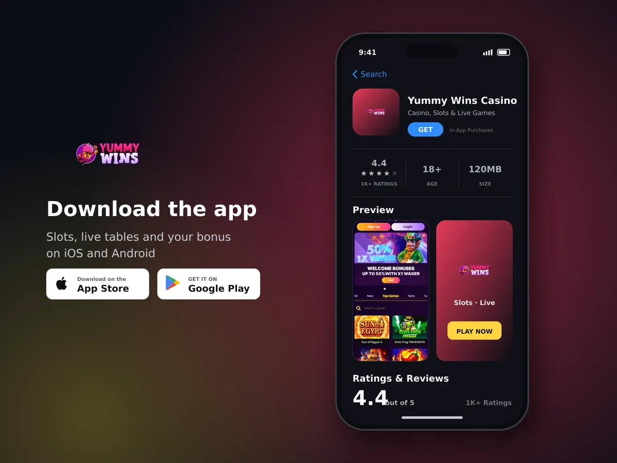 Yummy Wins Casino app
