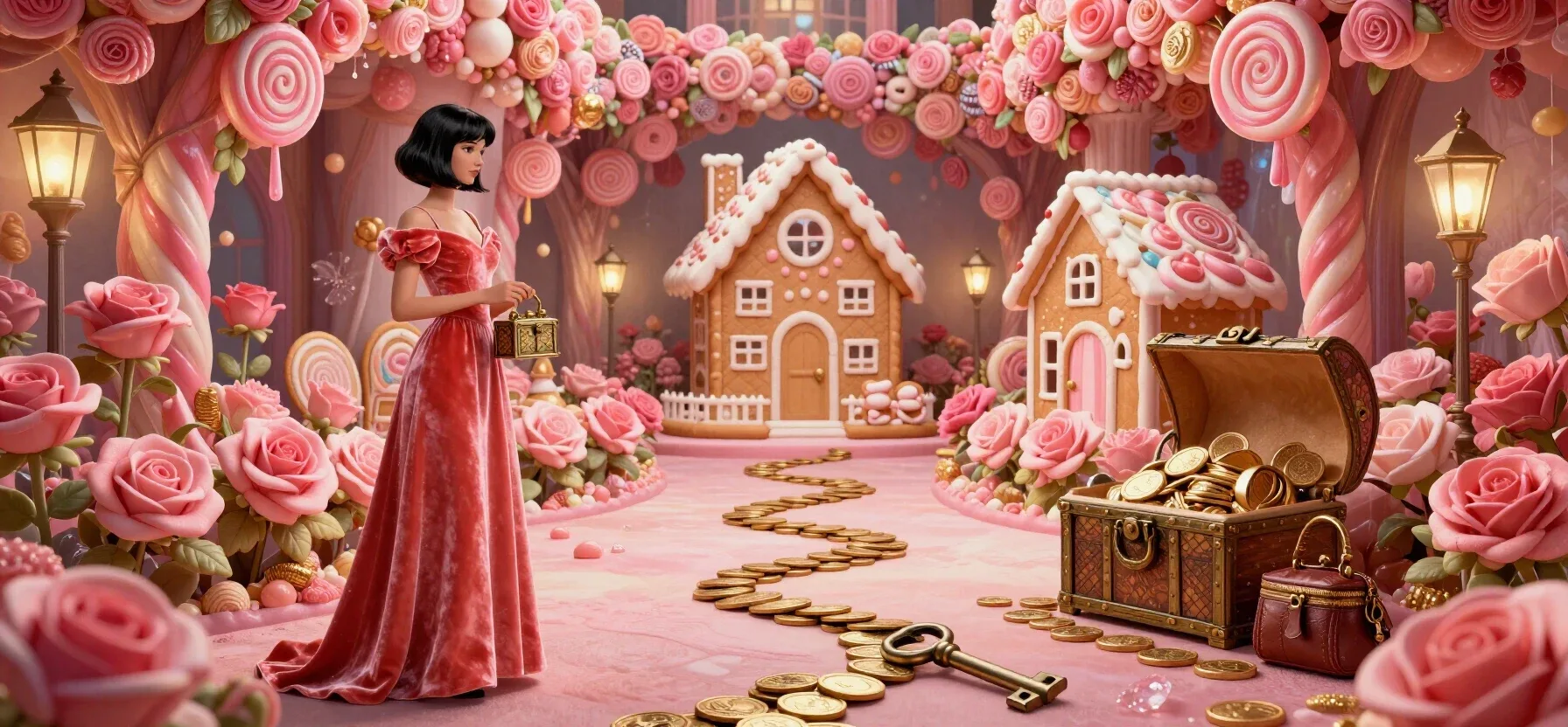 Yummy Wins Casino withdrawal key, purse and treasure chest
